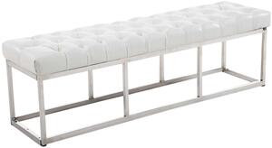 Lavička Amun umělá kůže E150 - bílá