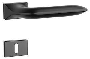 Dveřní kování MP Gladiola - RT 7S (BS - Černá matná), klika-klika, Bez spodní rozety, MP BS (černá mat)
