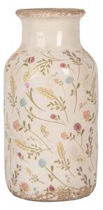 Keramická váza s kvítky Floral Cartoon M – 14x26 cm