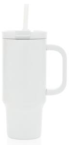 Uzavíratelný nerez termohrnek s brčkem, 480ml, XD Design, bílý