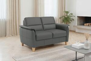DVOUMÍSTNÁ POHOVKA, antracitová, pravá kůže Sit & More - Pohovky, Online Only