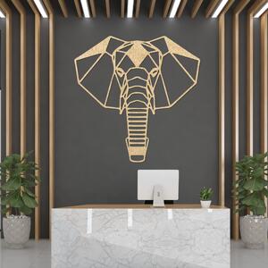 SENTOP | Geometrický slon ze dřeva – nástěnná dekorace na zeď I SENTOP PR0237