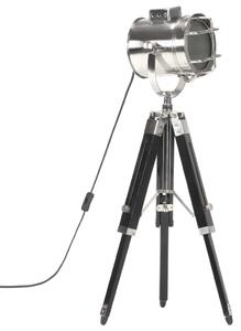 Stojací lampa na stativu černá masivní mangovníkové dřevo 69 cm