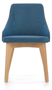 Moderní dřevěná židle do jídelny Modrá CAMILLA