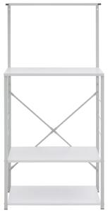 Skříňka na mikrovlnku bílá 60 x 39,6 x 123 cm kompozitní dřevo
