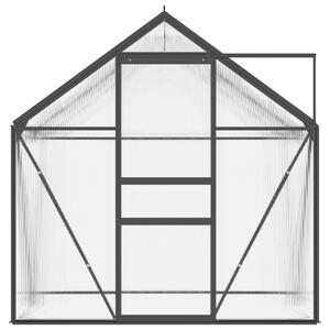 Skleník antracitový hliníkový 2,47 m²