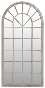 Zahradní zrcadlo pískové 90 x 45 cm železo do exteriéru