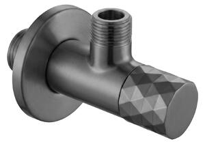 Rea Diamond, rohový ventil 1/2" x 3/8", grafitová, REA-03626