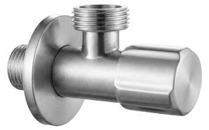 Rea Rea, rohový ventil 1/2" x 3/4", broušená ocel, REA-03611
