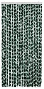Závěs proti hmyzu zeleno-bílý 100 x 220 cm Chenille