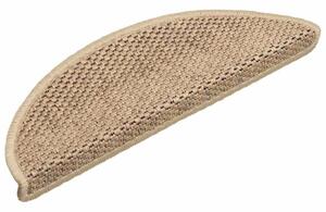 Samolepící nášlapy na schody vzhled sisal 15 ks 56x17x3 cm