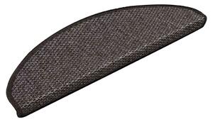 Samolepící nášlapy na schody vzhled sisal 15 ks 65x21x4 cm