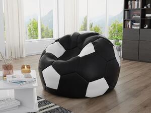 Sedací vak Hannela 500L (černá ekokůže + bílá ekokůže). 1053997