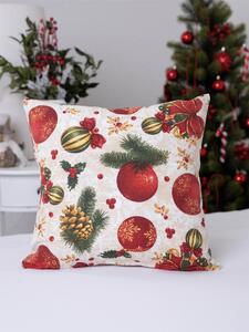 MK Lůžkoviny Vánoční povlak na polštář Zimní slavnost - 40 × 40 cm