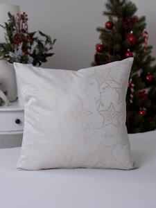 MK Lůžkoviny Lurexový Vánoční povlak na polštář Hvězdná noc - 40 × 40 cm