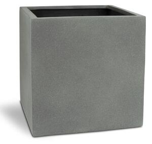 Polystone Square květináč Anthracite Barva květináče: Šedá, Rozměry: Délka, Šířka, Výška 50x50x50 cm