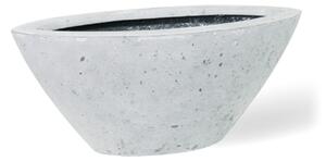 Polystone Boat květinový obal Grey Rozměry: 45 cm šířka x 19 cm hloubka x 19 cm výška
