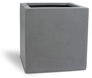 Polystone Square květináč Anthracite Barva květináče: Šedá, Rozměry: Délka, Šířka, Výška 30x30x30 cm