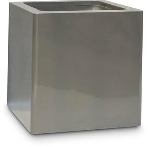 Premium Cube, Květinový obal, kvádr, 40/50/60/80/100 x 40/50/60/80/100 cm, bílý, černý, křemeně šedý, antracitově šedý Barva květináče: Křemeně šedá,…