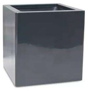 Premium Cube, Květinový obal, kvádr, 40/50/60/80/100 x 40/50/60/80/100 cm, bílý, černý, křemeně šedý, antracitově šedý Barva květináče: Antracitově…