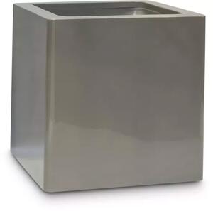 Premium Cube, Květinový obal, kvádr, 40/50/60/80/100 x 40/50/60/80/100 cm, bílý, černý, křemeně šedý, antracitově šedý Barva květináče: Křemeně šedá,…