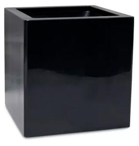 Premium Cube, Květinový obal, kvádr, 40/50/60/80/100 x 40/50/60/80/100 cm, bílý, černý, křemeně šedý, antracitově šedý Barva květináče: Černá,…