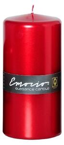 Emocio Elegance Válec, Metal červená svíčka, 100x200mm
