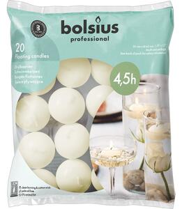 Bolsius Plovoucí 20ks sl. kost svíčky