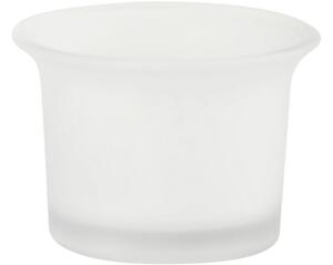 Svícen sklo 63x46 mm na čajovou svíčku matný