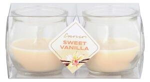 Emocio Sklo 56x55 mm 2 ks v plastové krabičce Sweet Vanilla vonná svíčka