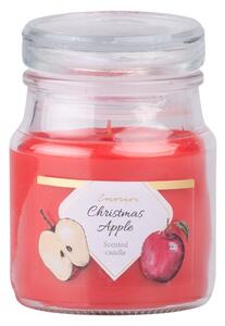 Emocio Sklo 57x85 mm se skleněným víčkem Christmas Apple (Spiced Apple) vonná svíčka