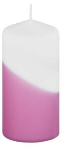 Máčená šikmo Válec 50x100mm mat fialová svíčka