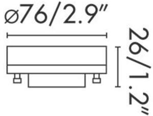 FARO LED žárovka GX53 LED 6W 2700K