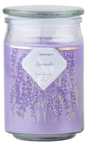 Emocio Sklo 93x142 mm se skleněným víčkem Lavender vonná svíčka