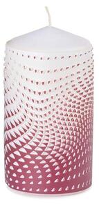 Válec 60x110mm Op art 3D geometrie, vínová svíčka
