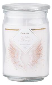 Emocio Sklo 93x142 mm se skleněným víčkem Golden Wings vonná svíčka
