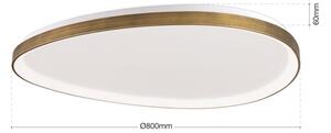 Orion DL 7-696/80 - LED Stropní svítidlo CHARLIE LED/72W/230V pr. 80 cm zlatá