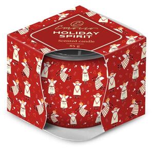 Emocio Sklo Dekor 70x62 mm Holiday Spirit - Cookie and Cream, vonná svíčka