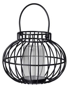 Lampa kov drátěná 195x153mm se zavěšením na svíčku, černá