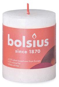 Bolsius Rustic Shine Válec 68x80mm Cloudy White, bílá svíčka