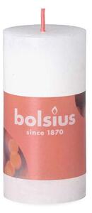 Bolsius Rustic Shine Válec 50x100mm Cloudy White, bílá svíčka