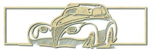 Retro stylizované dřevěné auto - dekorativní obraz na zeď - SAMUEL: Přírodní překližka - Topol přírodní 119 x 35 cm 3949-48935 PR0326