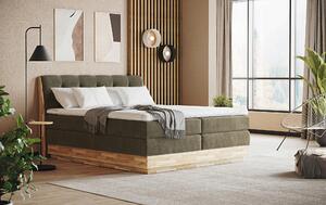 POSTEL BOXSPRING, 160/200 cm, zelená - Postele s úložným prostorem, Online Only