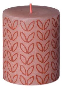 Bolsius Rustic Silhouette Válec 68x80mm Misty Pink svíčka