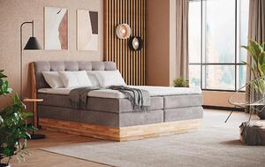 POSTEL BOXSPRING, 160/200 cm, béžová - Postele s úložným prostorem, Online Only