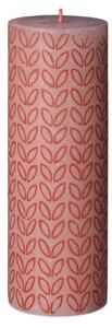 Bolsius Rustic Silhouette Válec 68x190mm Misty Pink svíčka
