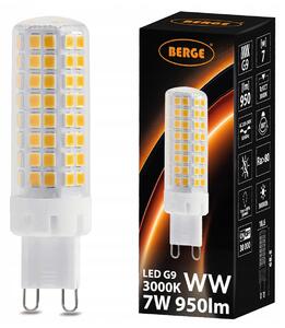 LED žárovka - G9 - 7W - 780Lm - teplá bílá BERGE