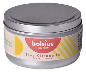 Bolsius Svíčka v plechu 85x55 mm True Cïtronela