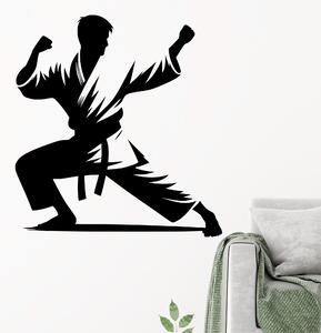 Živá Zeď Samolepka Karate Barva: černá