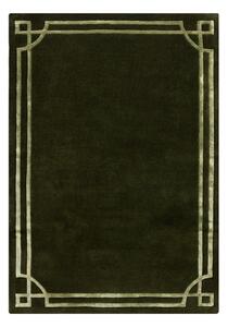 Tmavě zelený ručně tkaný vlněný koberec 160x230 cm Gatsby – Flair Rugs